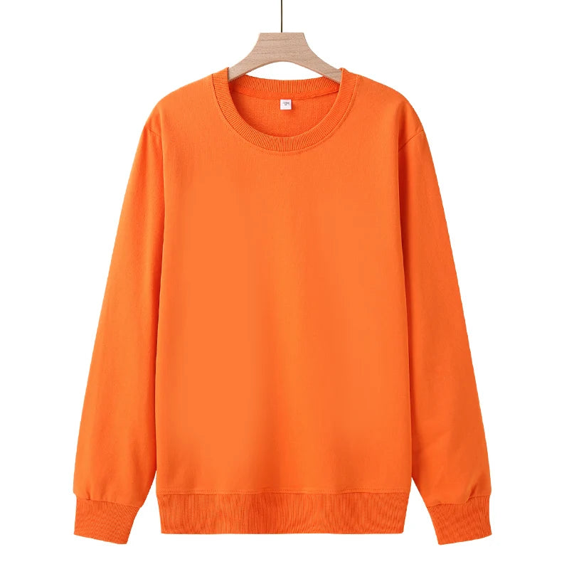 Plush Fleece Sweatshirt – Cozy Cotton Hoodie for Fall & Winter