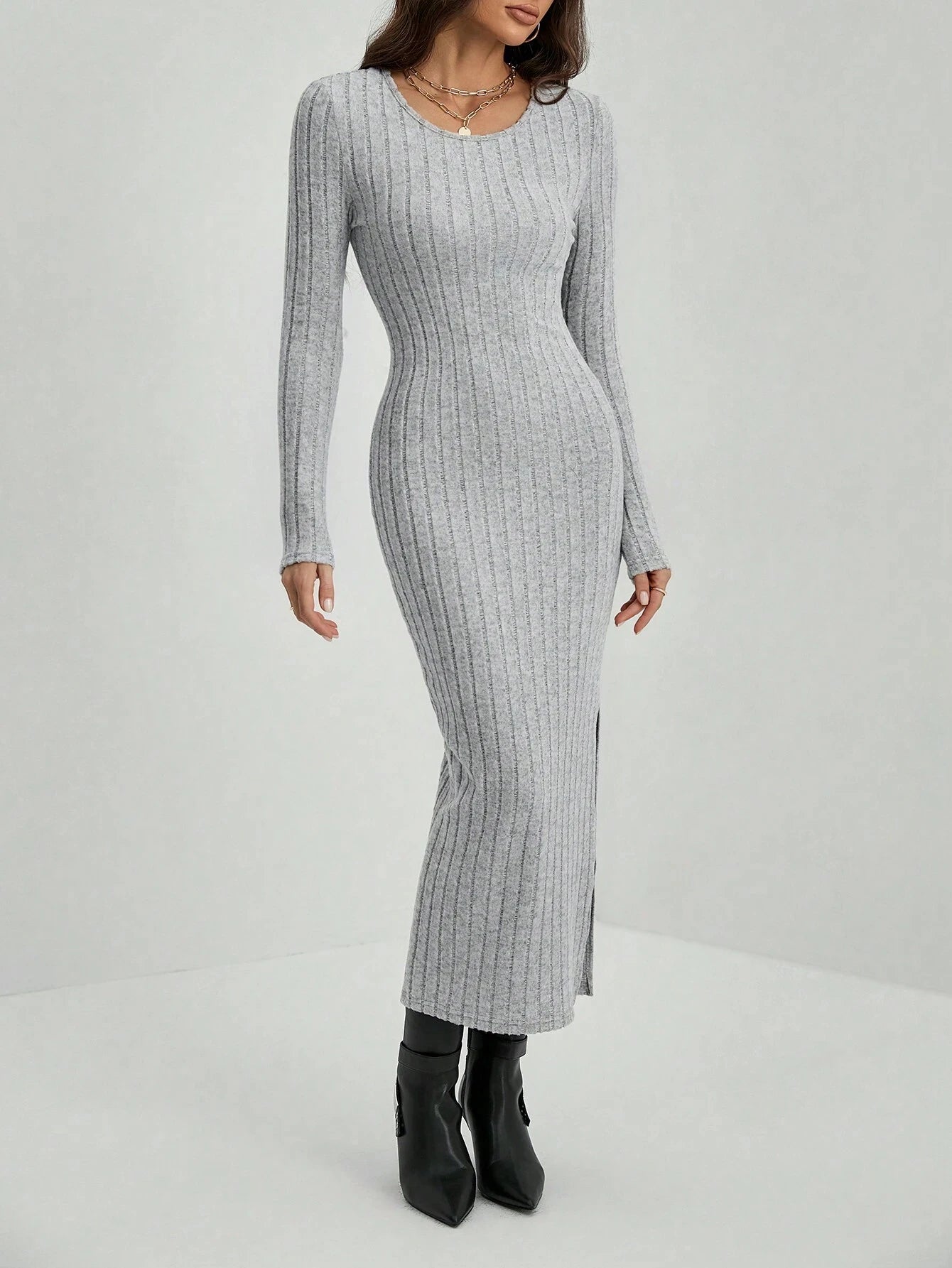 Knit Bodycon Dress – London Nights | Saazii