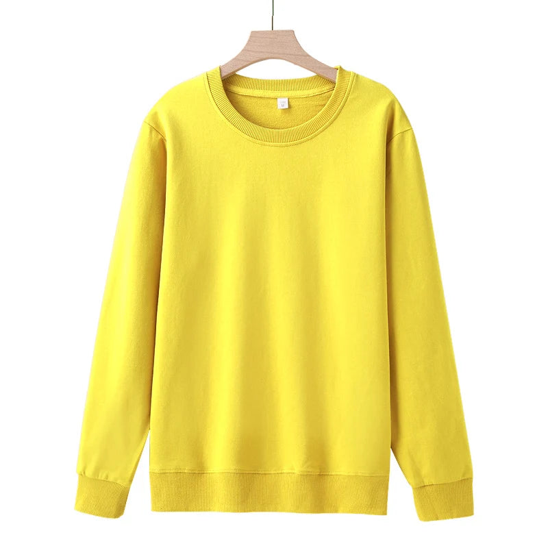 Plush Fleece Sweatshirt – Cozy Cotton Hoodie for Fall & Winter