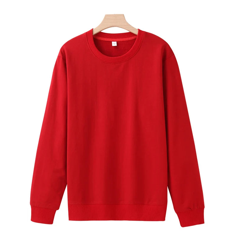 Plush Fleece Sweatshirt – Cozy Cotton Hoodie for Fall & Winter