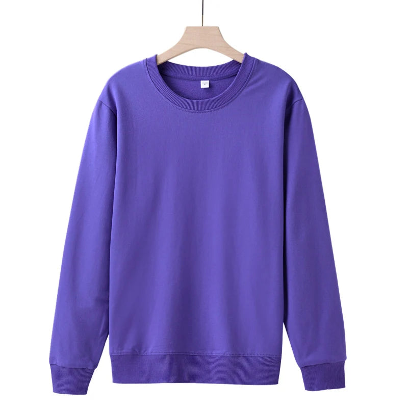 Plush Fleece Sweatshirt – Cozy Cotton Hoodie for Fall & Winter