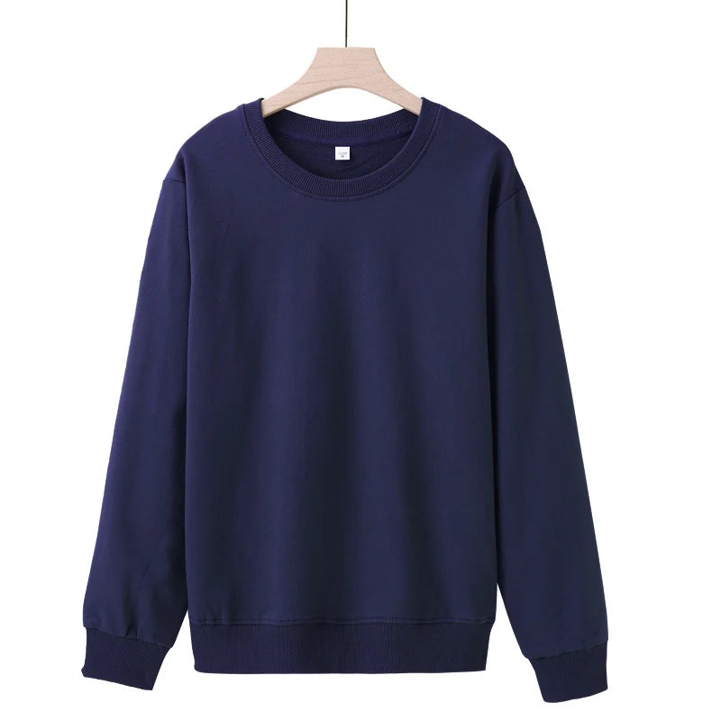 Plush Fleece Sweatshirt – Cozy Cotton Hoodie for Fall & Winter