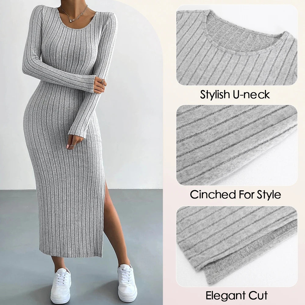 Knit Bodycon Dress – London Nights | Saazii