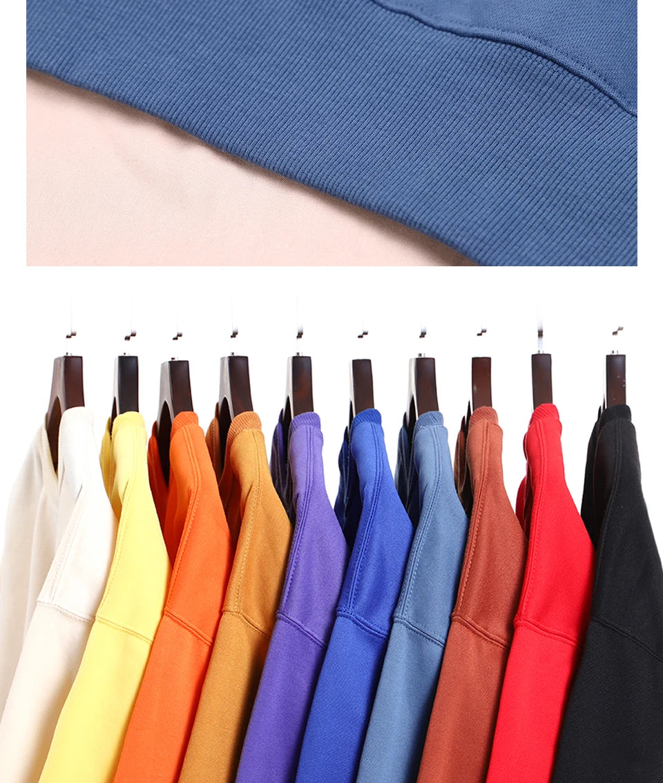 Plush Fleece Sweatshirt – Cozy Cotton Hoodie for Fall & Winter