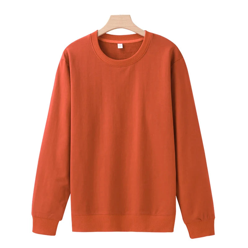 Plush Fleece Sweatshirt – Cozy Cotton Hoodie for Fall & Winter