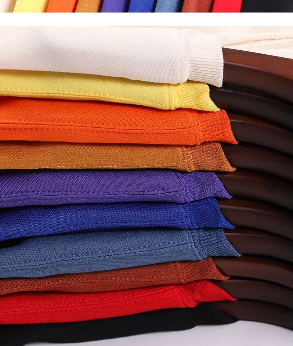 Plush Fleece Sweatshirt – Cozy Cotton Hoodie for Fall & Winter