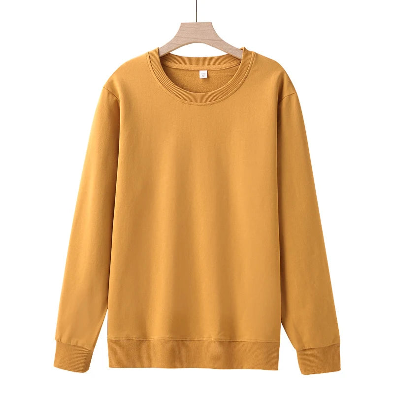 Plush Fleece Sweatshirt – Cozy Cotton Hoodie for Fall & Winter