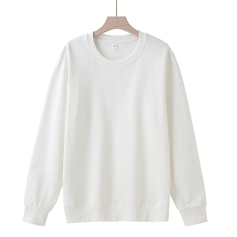 Plush Fleece Sweatshirt – Cozy Cotton Hoodie for Fall & Winter