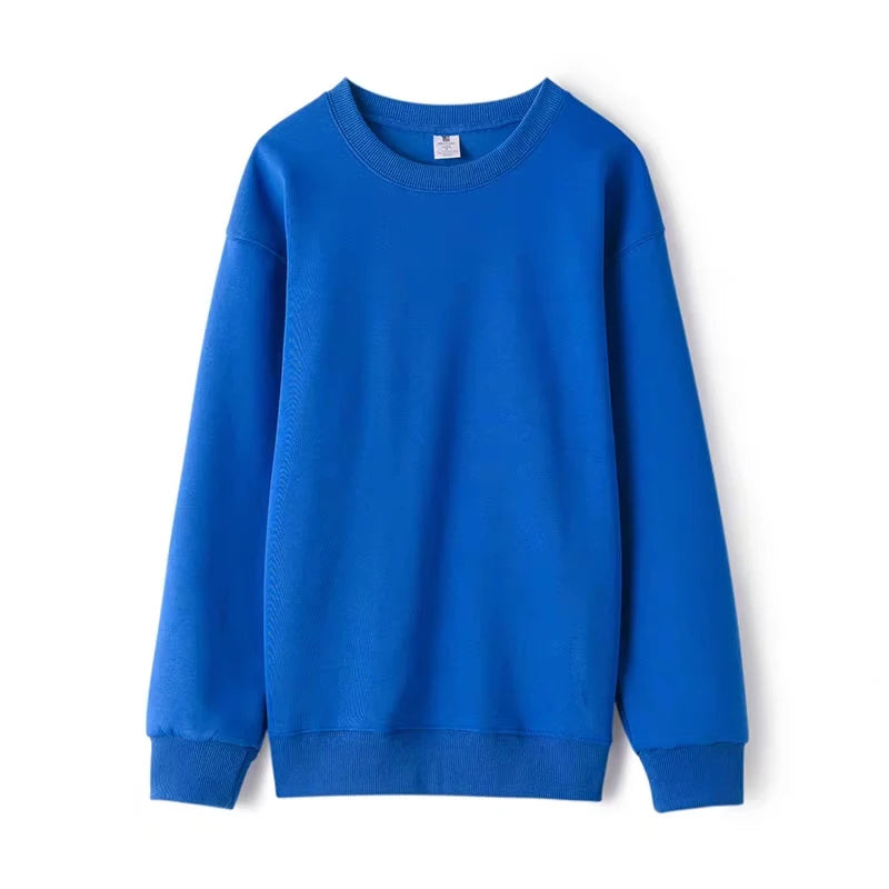 Plush Fleece Sweatshirt – Cozy Cotton Hoodie for Fall & Winter